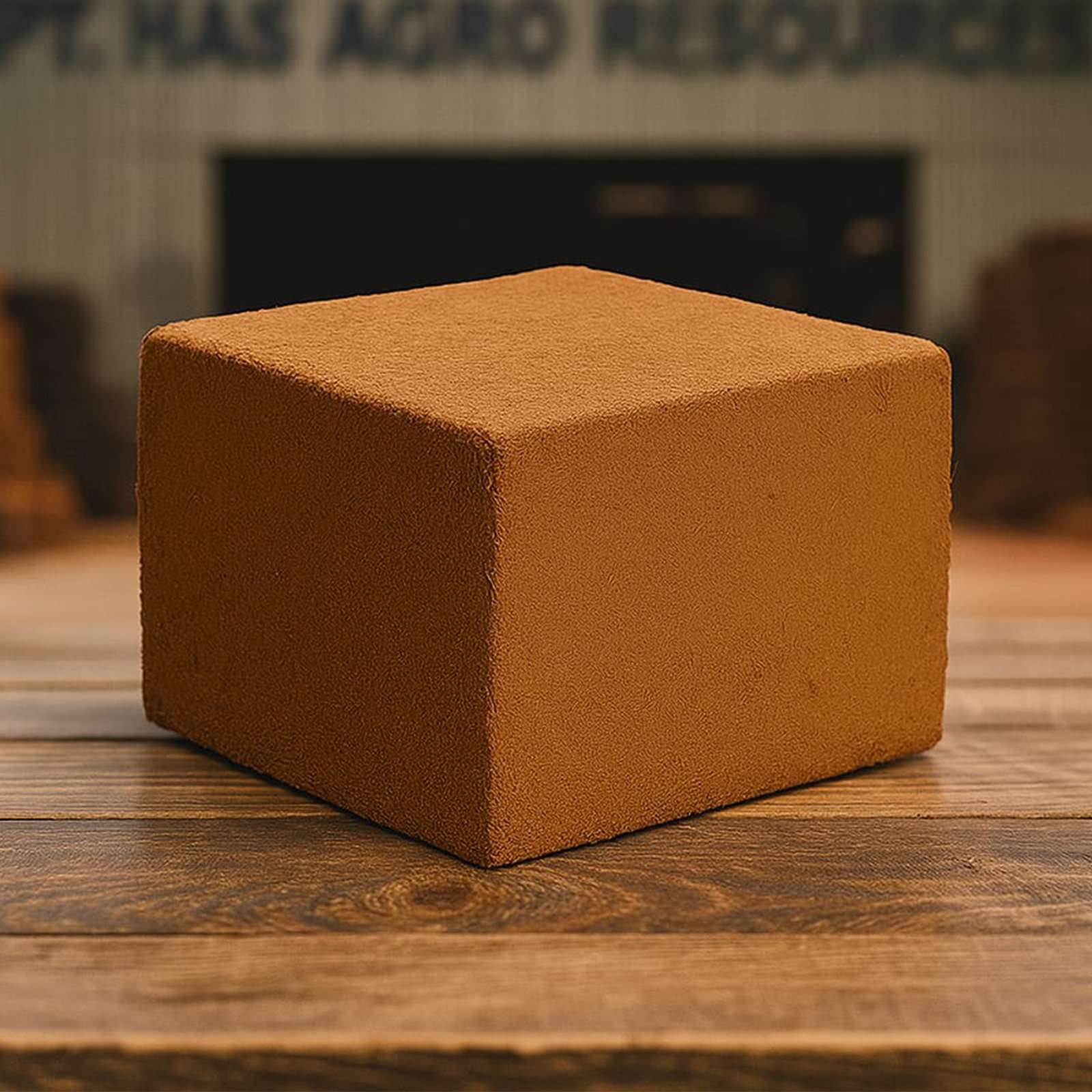 Cocopeat compressed block growing medium for agriculture and hydroponics export